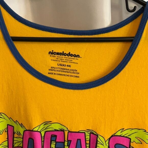 NWOT SPONGE BOB mens tank in size large - Picture 4 of 8